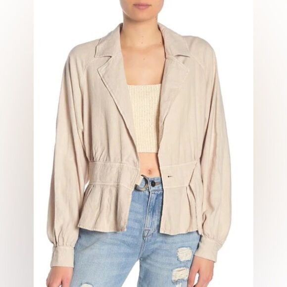 Free people linen jacket NWT - Picture 5 of 16
